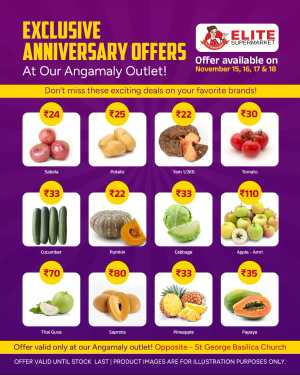 Anniversary Offers In Elite Supermarket Ernakulam