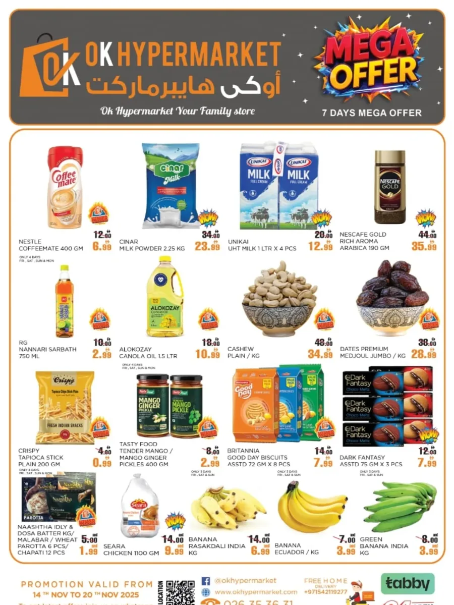 Mega Offer In OK Hypermarket Abu Dhabi