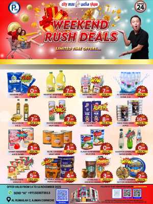 Weekend rush deals In City Max Sharjah / Ajman