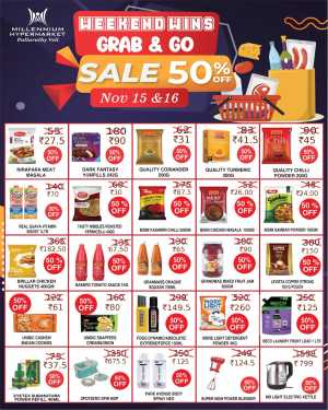 Weekend Sale - 50% OFF In Millennium Hypermarket Ernakulam
