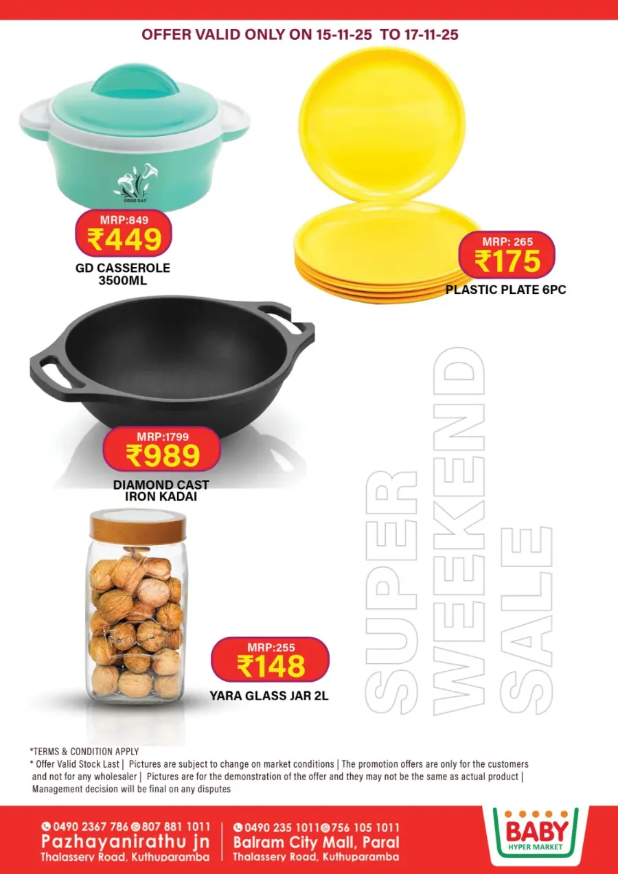 Weekend sale In Baby Hypermarket Kannur