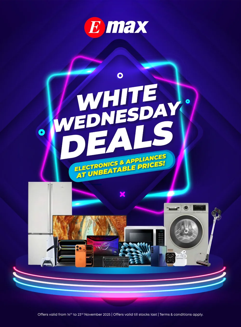 White Wednesday Deals – Unbeatable Prices! White Wednesday Deals – Unbeatable Prices! In Emax Al Ain