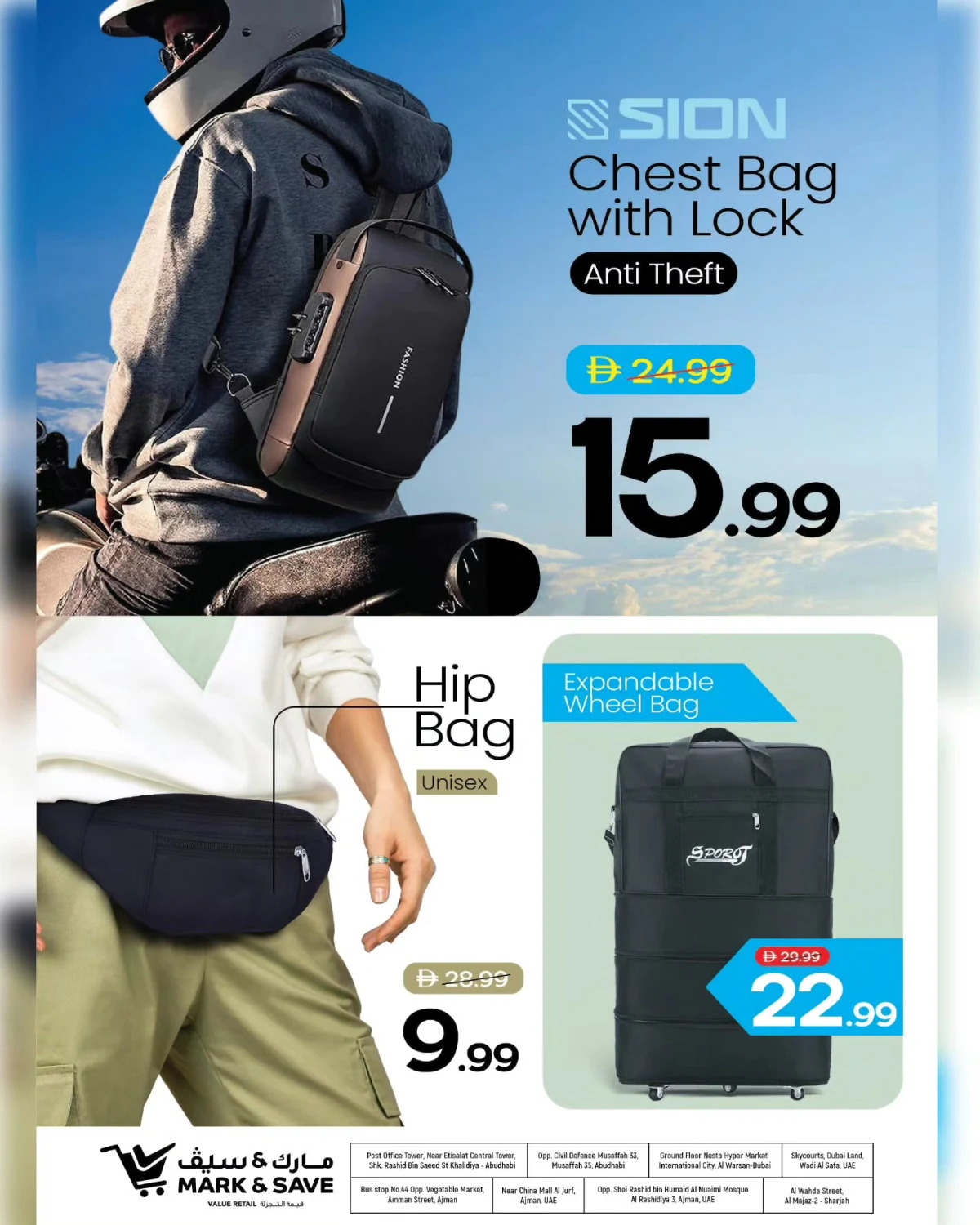 Travel Bonanza In Mark & Save Abu Dhabi