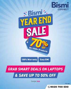 Biggest Laptop Sale – Up to 50% Off In Bismi Connect Ernakulam,Calicut,Malappuram,Thrissur,Palakkad,Kollam,Idukki,Alappuzha,Kottayam,Pathanamthitta