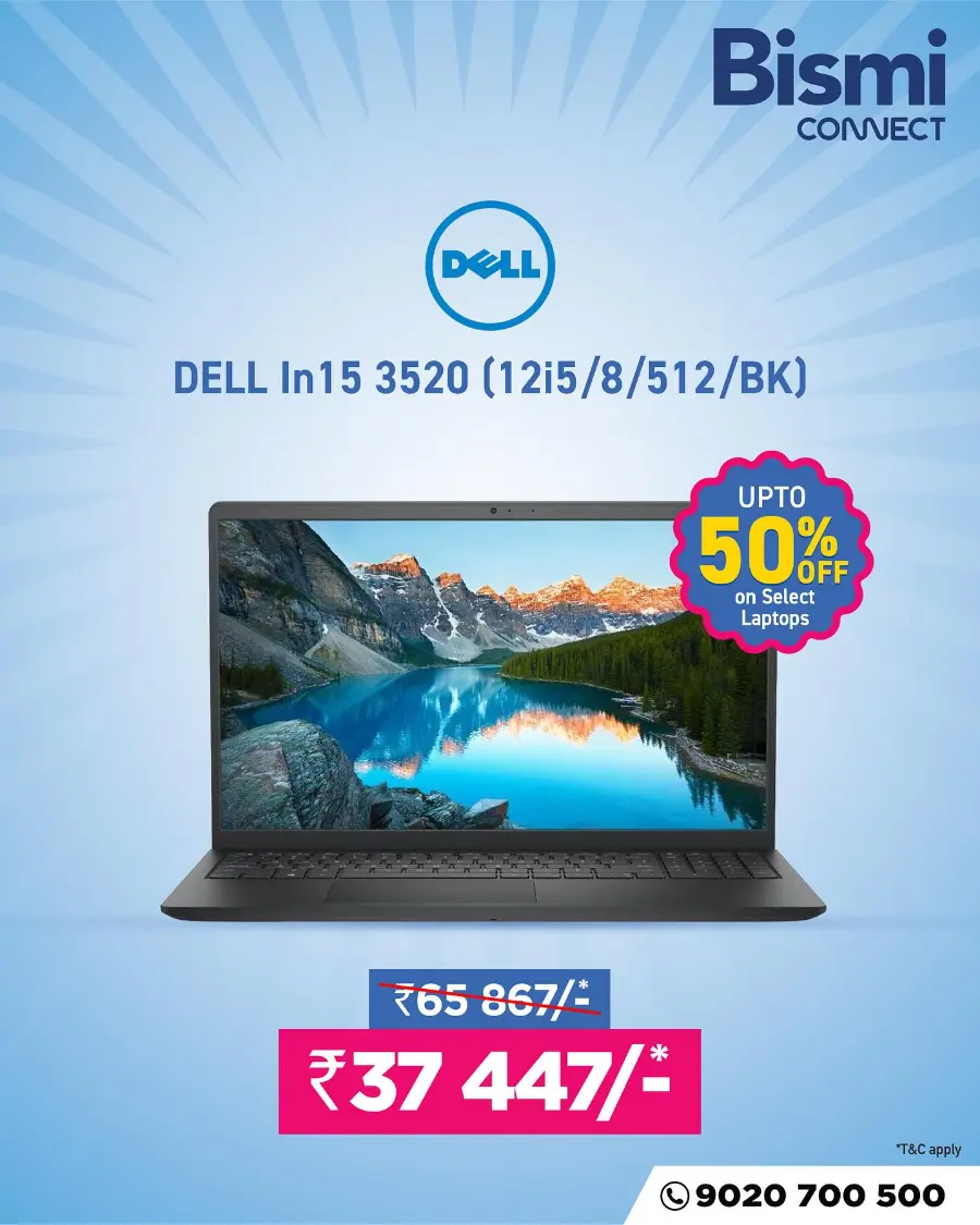Biggest Laptop Sale – Up to 50% Off In Bismi Connect Malappuram
