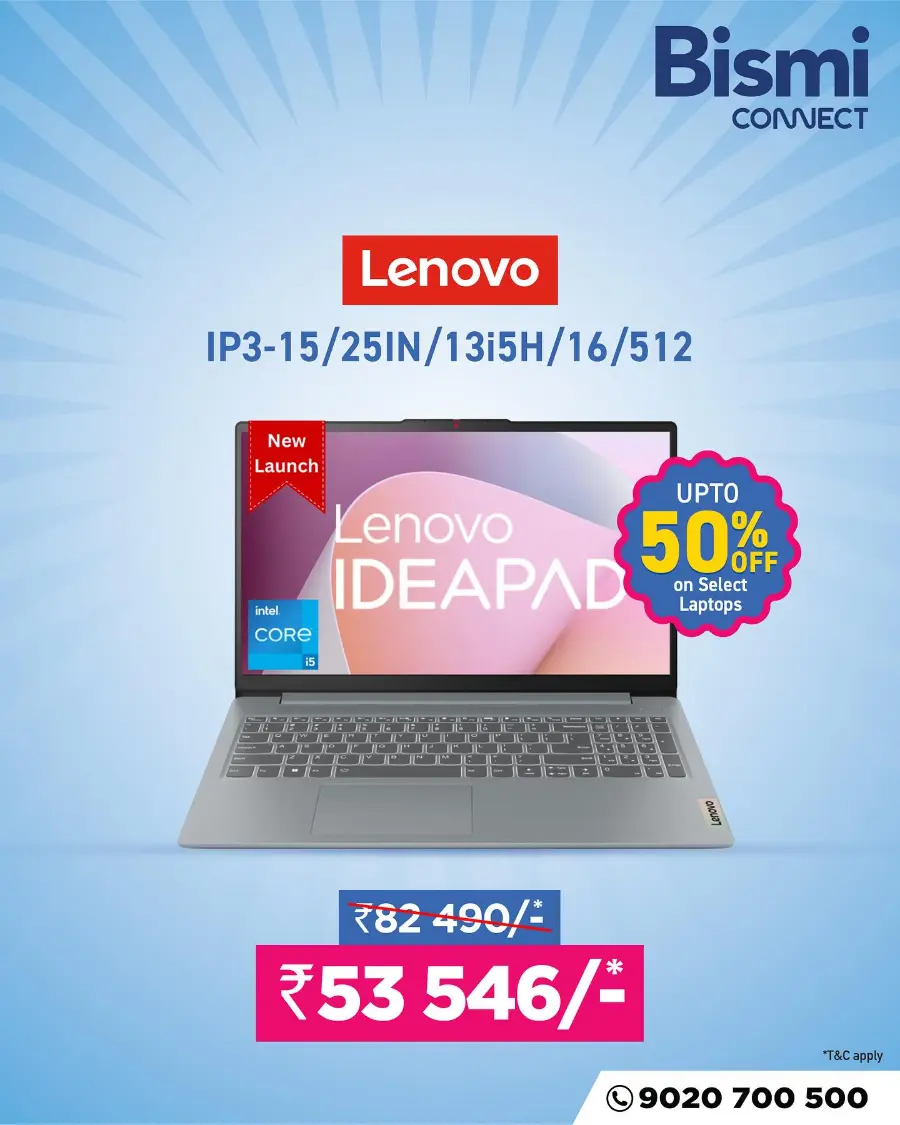 Biggest Laptop Sale – Up to 50% Off In Bismi Connect Malappuram