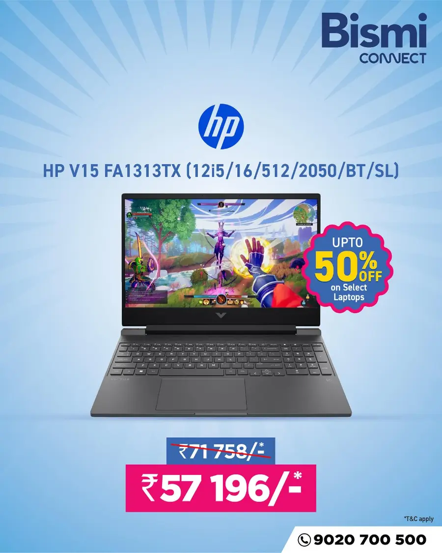 Biggest Laptop Sale – Up to 50% Off In Bismi Connect Malappuram
