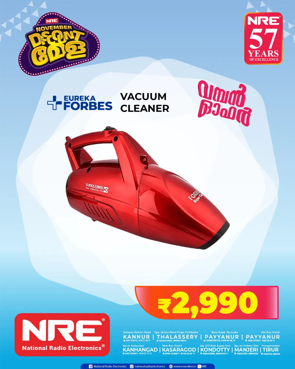 Discount Mela - Flat 65% OFF In NRE Electronics Malappuram