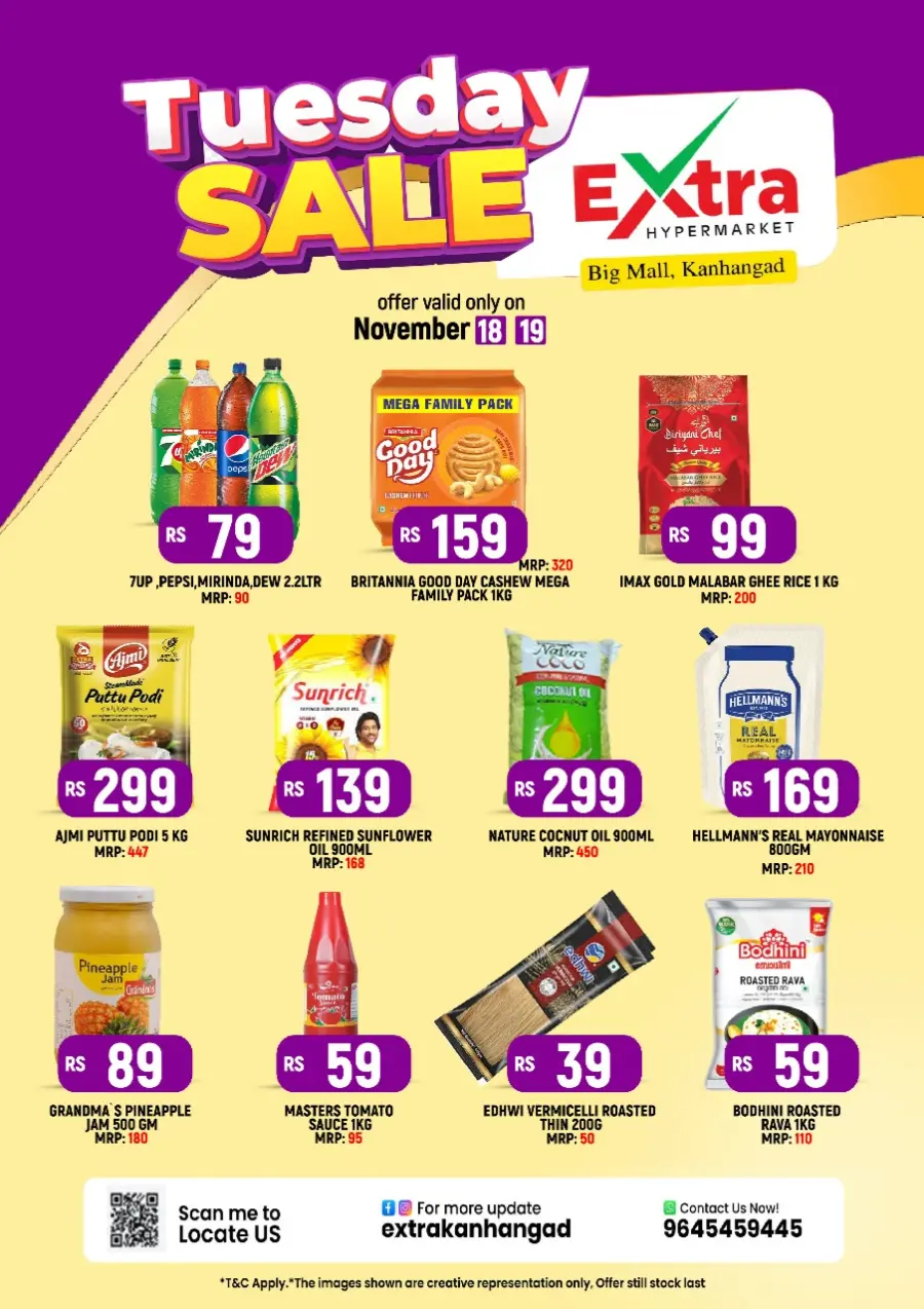 Tuesday sale In Extra hypermarket Kasaragod