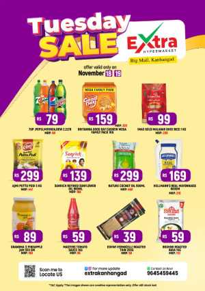 Tuesday sale In Extra hypermarket Kasaragod
