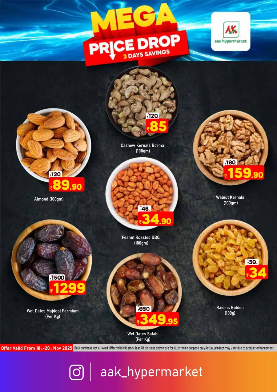 Mega Price Drop Mega Price Drop In AAK Hypermarket Malappuram