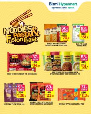 Noodles& Pasta Feast In Bismi Hypermart Idukki
