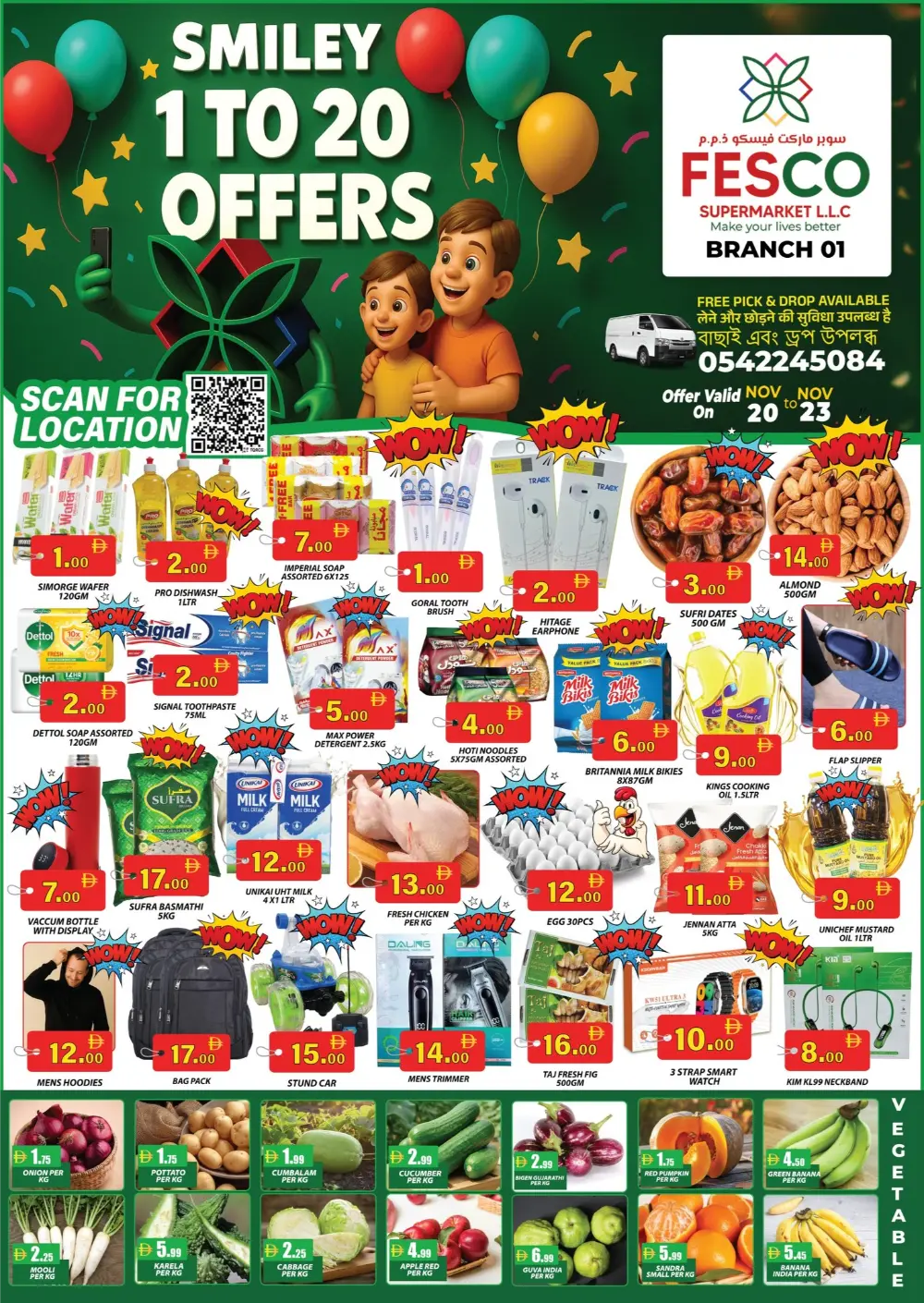 Smiley 1 to 20 Offers In Fesco Supermarket Sharjah / Ajman