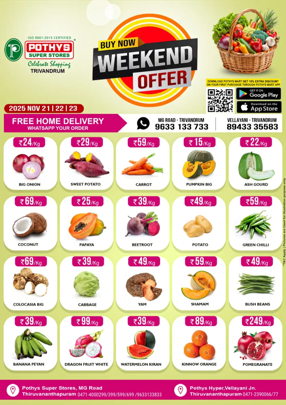 Weekend offer In Pothys Superstores Trivandrum