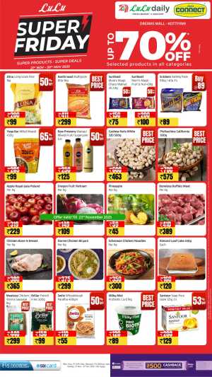 Super Friday – Up to 70% Off In Lulu Hypermarket Kollam