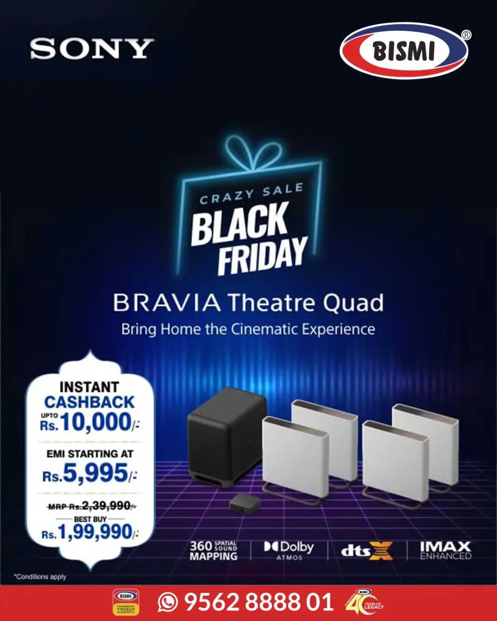 Black Friday Sale – Sony Deals In Bismi Home Appliance Kollam