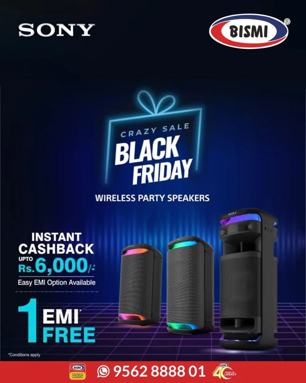 Black Friday Sale – Sony Deals In Bismi Home Appliance Kollam