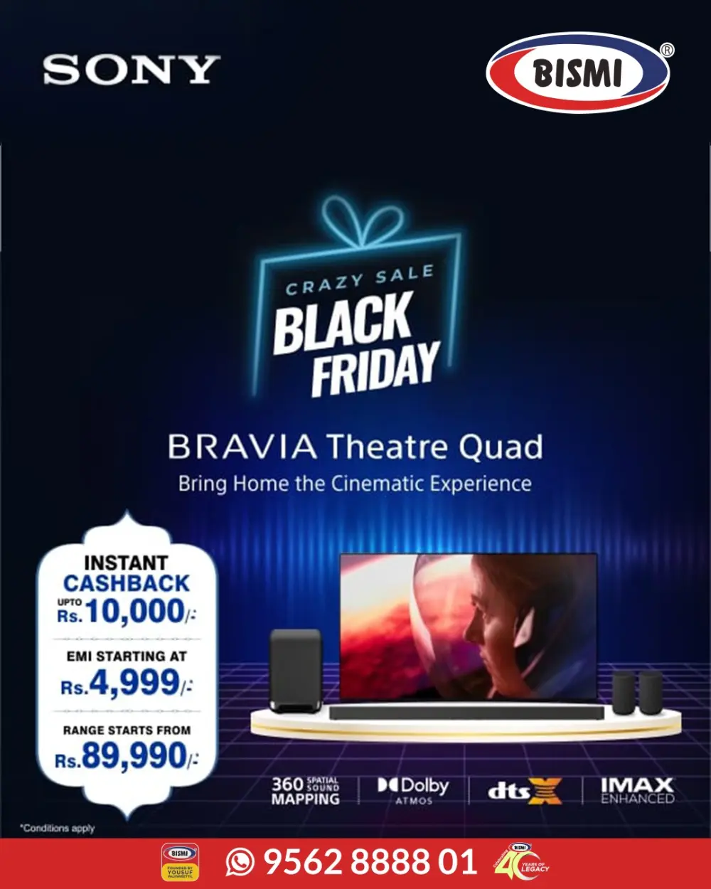 Black Friday Sale – Sony Deals In Bismi Home Appliance Kollam