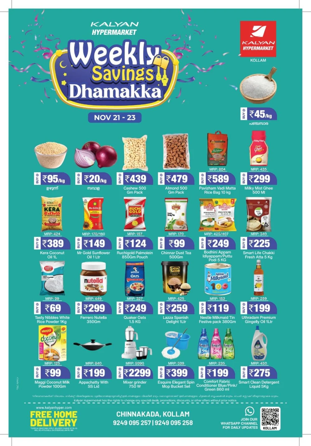 Weekly Savings Dhamaka In Kalyan Hypermarket Kollam