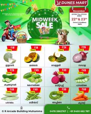 Midweek Sale In Dunes Mart Alappuzha