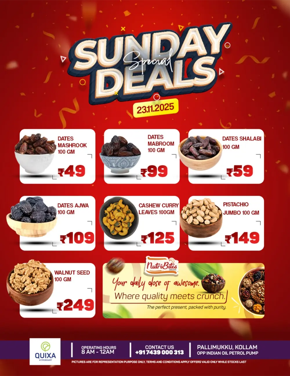 Sunday Deals In QUIXA Hypermart Kollam
