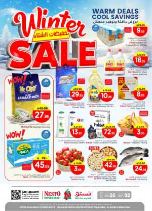 Winter sale In Nesto Hypermarket Riyadh,Buraidah,Al-Kharj