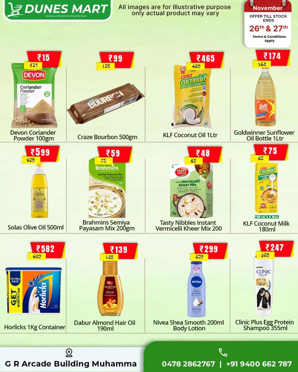 Midweek Deals In Dunes Mart Alappuzha