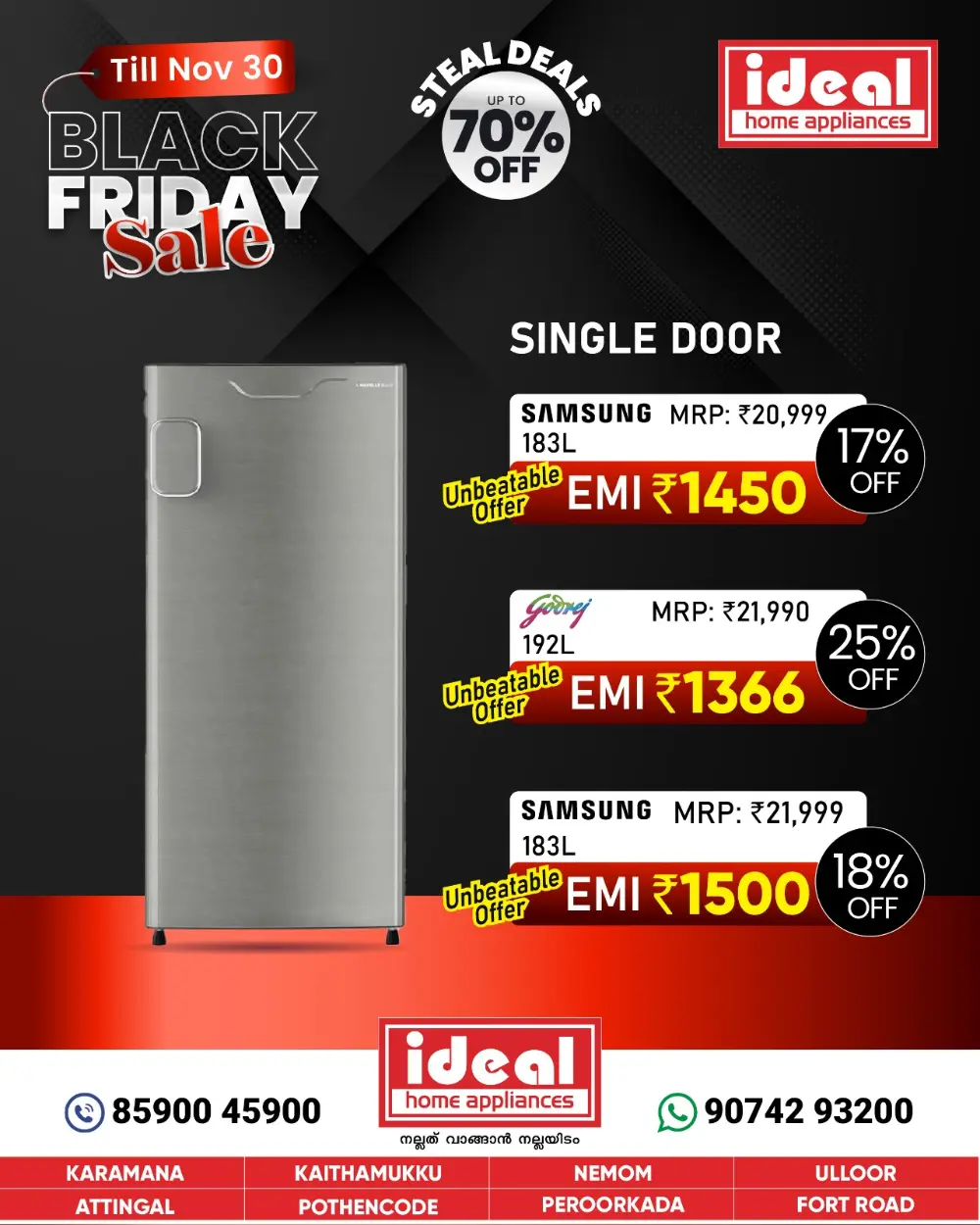 Black Friday Sale - Digital Offers In Ideal Home Appliances Trivandrum
