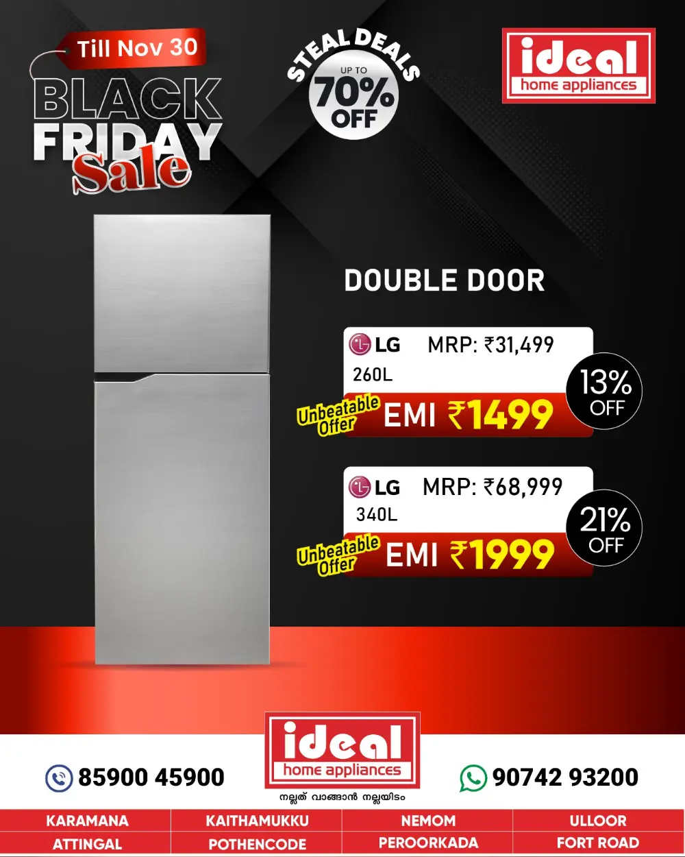 Black Friday Sale - Digital Offers In Ideal Home Appliances Trivandrum