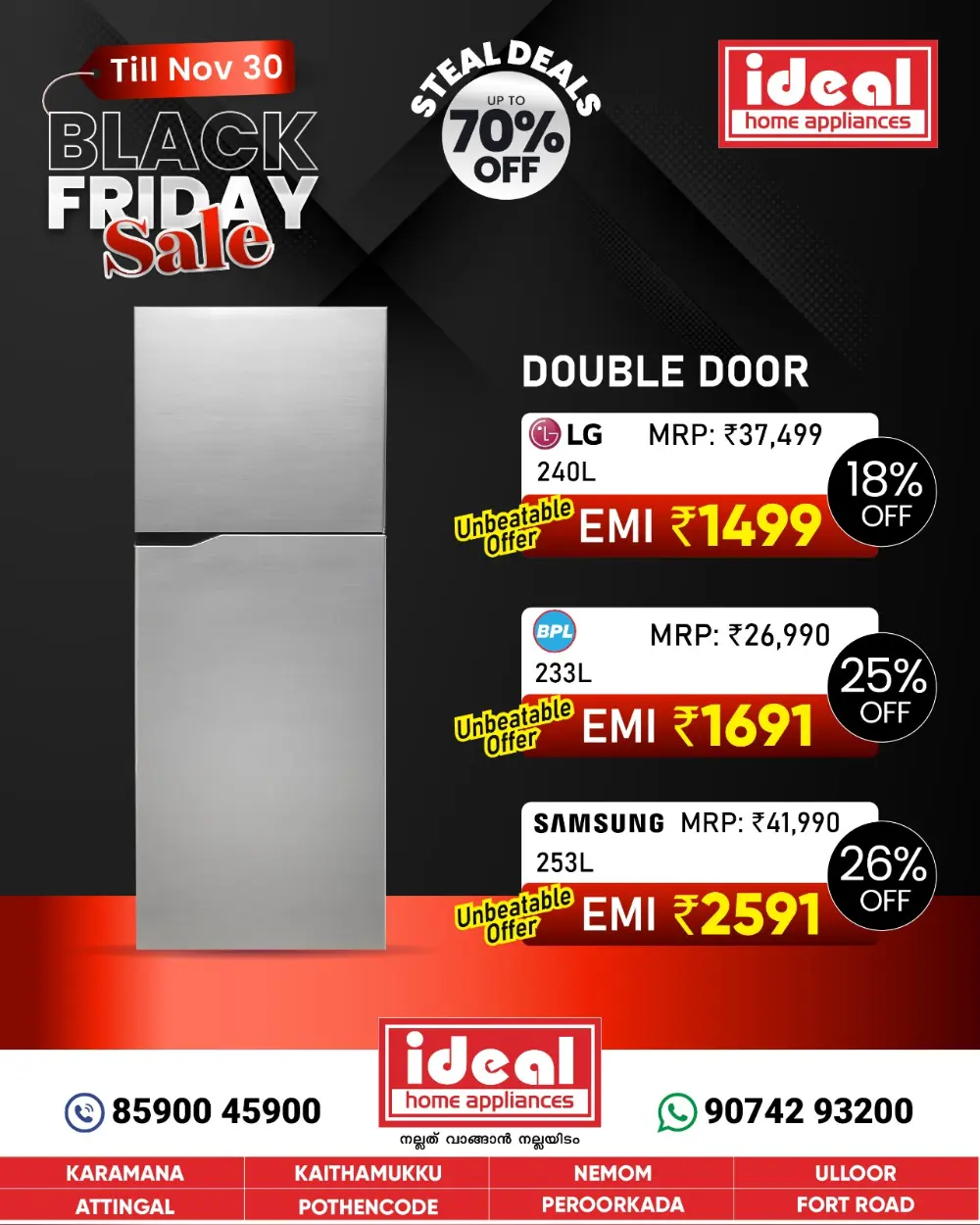 Black Friday Sale - Digital Offers In Ideal Home Appliances Trivandrum