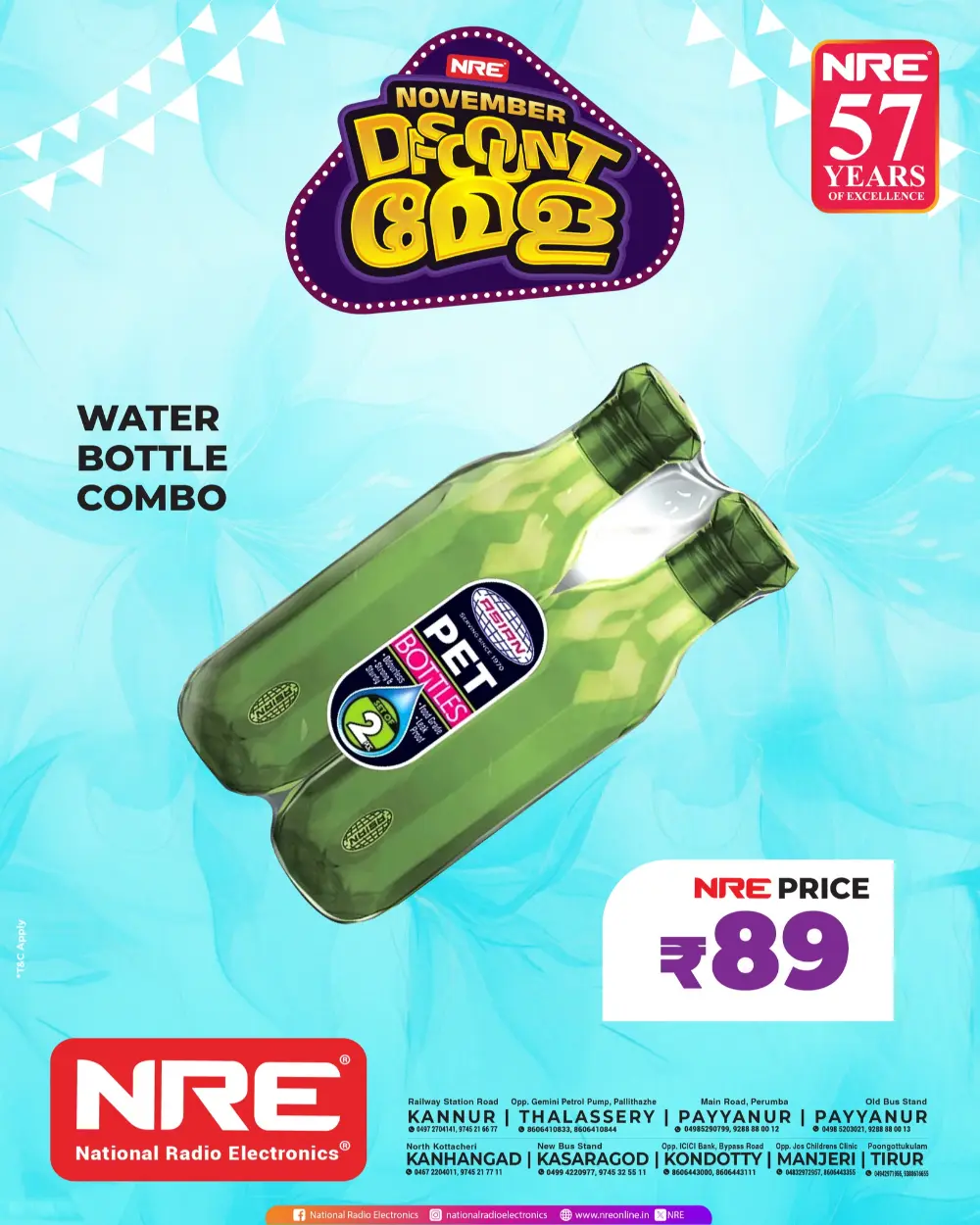 November Discount Mela In NRE Electronics Malappuram