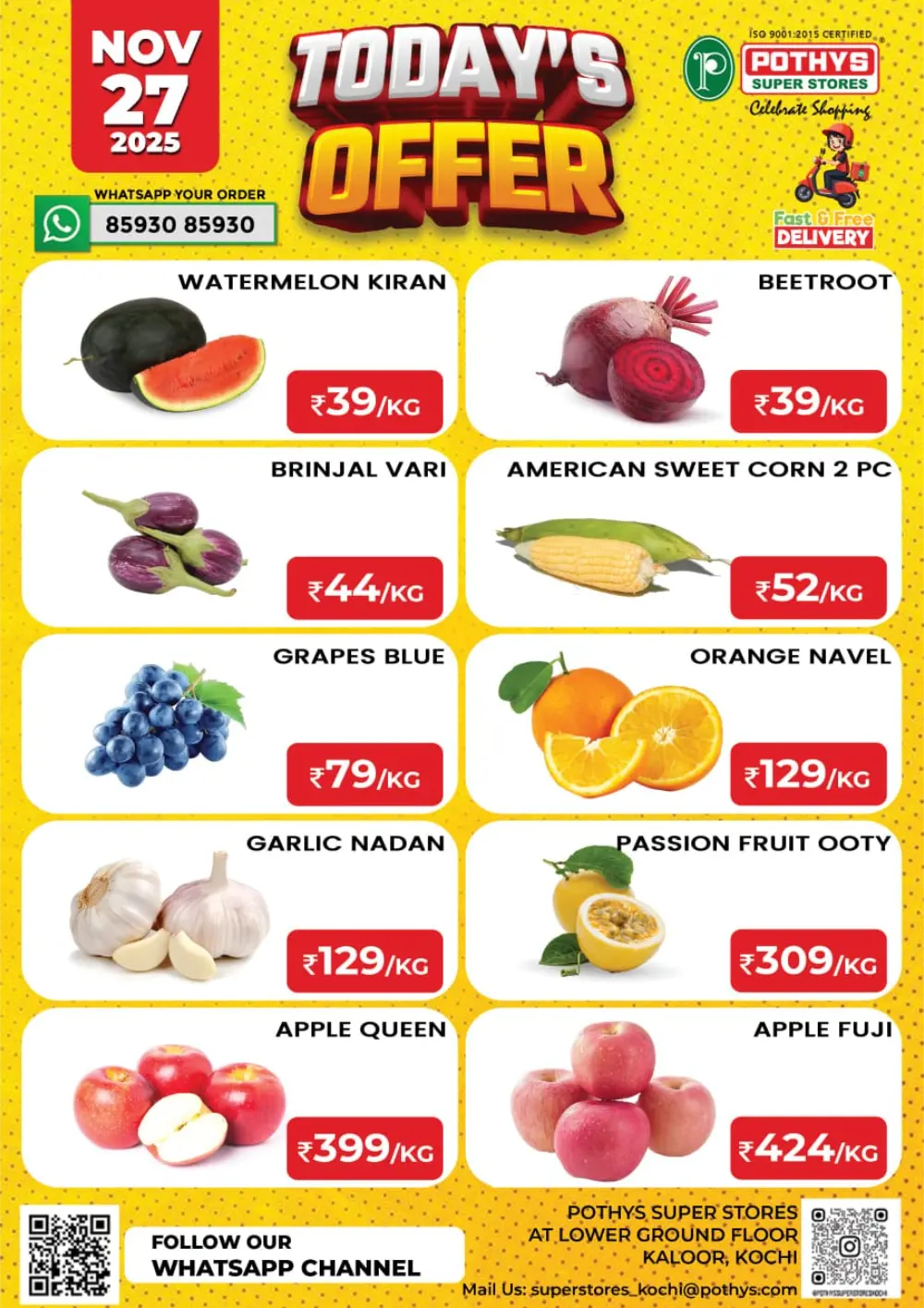 Today's Offer In Pothys Superstores Ernakulam