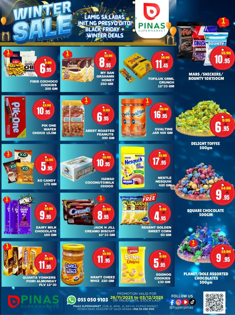 Winter sale In Pinas Supermarket Riyadh