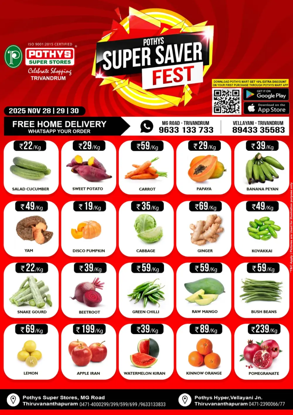 Super saver fest In Pothys Superstores Trivandrum