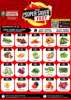 Super saver fest In Pothys Superstores Trivandrum
