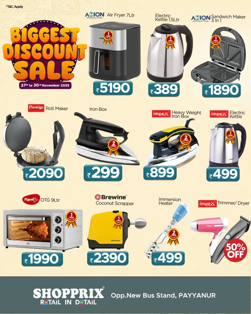 Biggest discount sale
