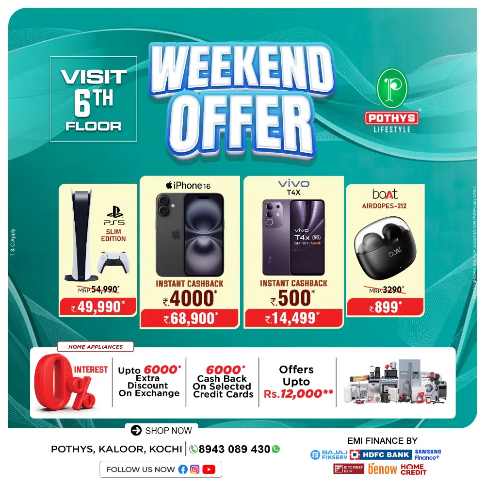 Weekend Offer In Pothys Lifestyle Ernakulam