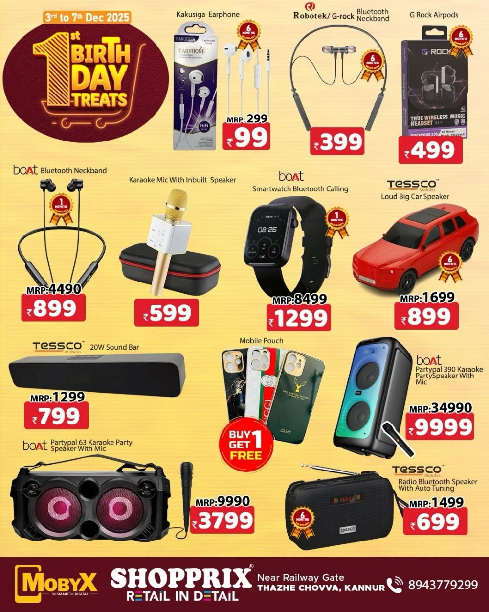 1st Birthday Treats – ₹99 Deals