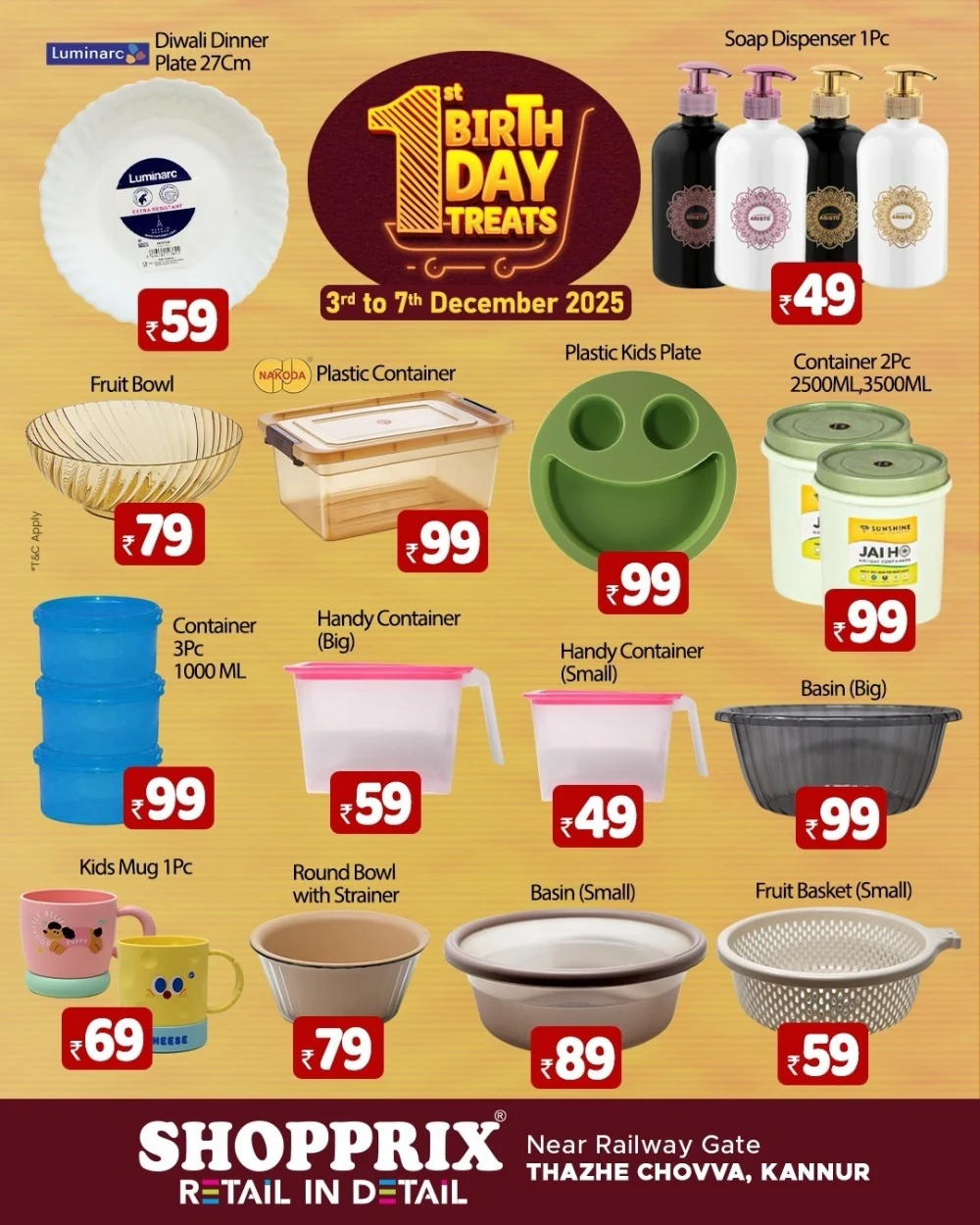 1st Birthday Treats – ₹99 Deals