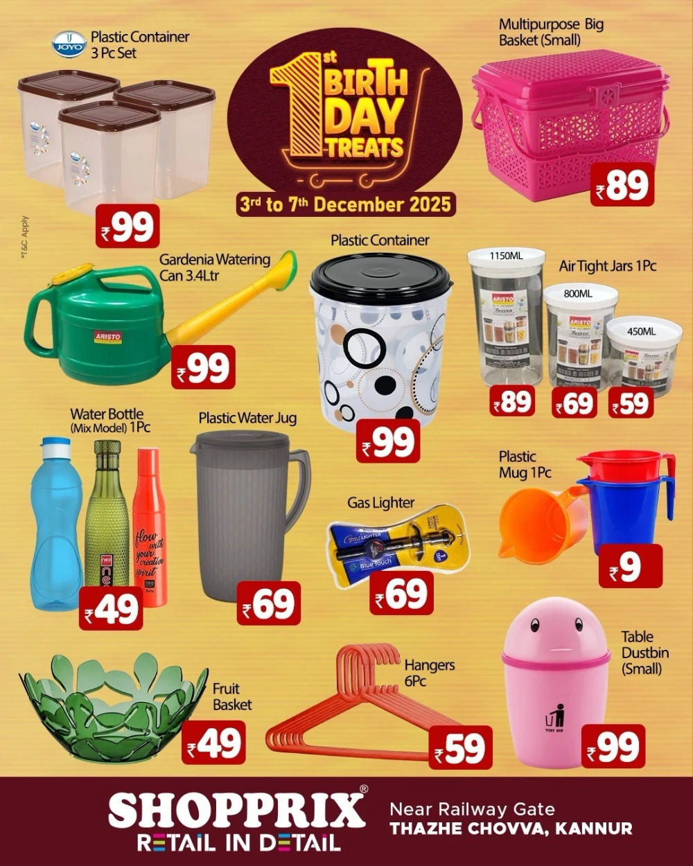 1st Birthday Treats – ₹99 Deals