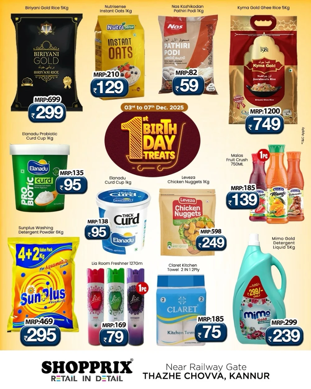 1st Birthday Treats – ₹99 Deals