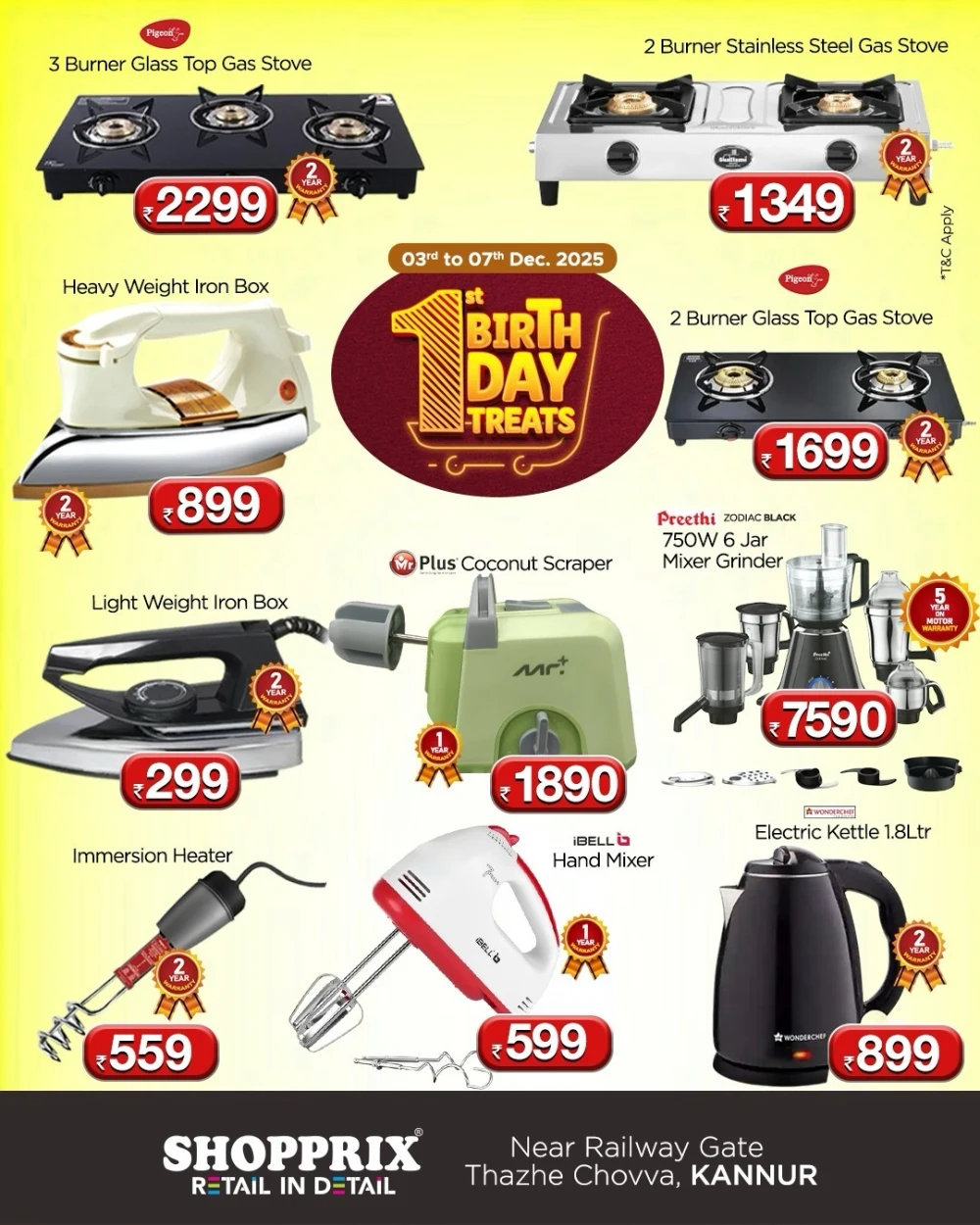 1st Birthday Treats – ₹99 Deals