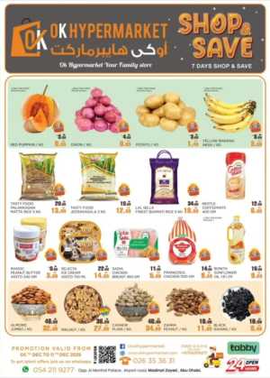 Weekly Deals In OK Hypermarket Abu Dhabi