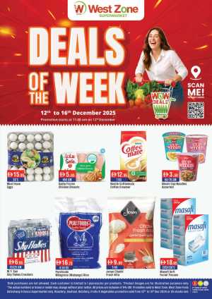 Deals of the Week In West Zone Supermarket Dubai,Abu Dhabi,Sharjah / Ajman