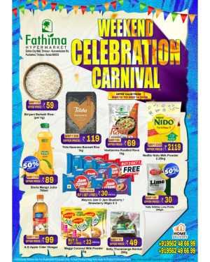 Weekend Celebration Carnival In Fathima Hypermarket Thrissur