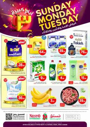 Sun, Mon & Tues Deals! In Nesto Hypermarket Dammam,Jubail,Al Khobar,Dhahran