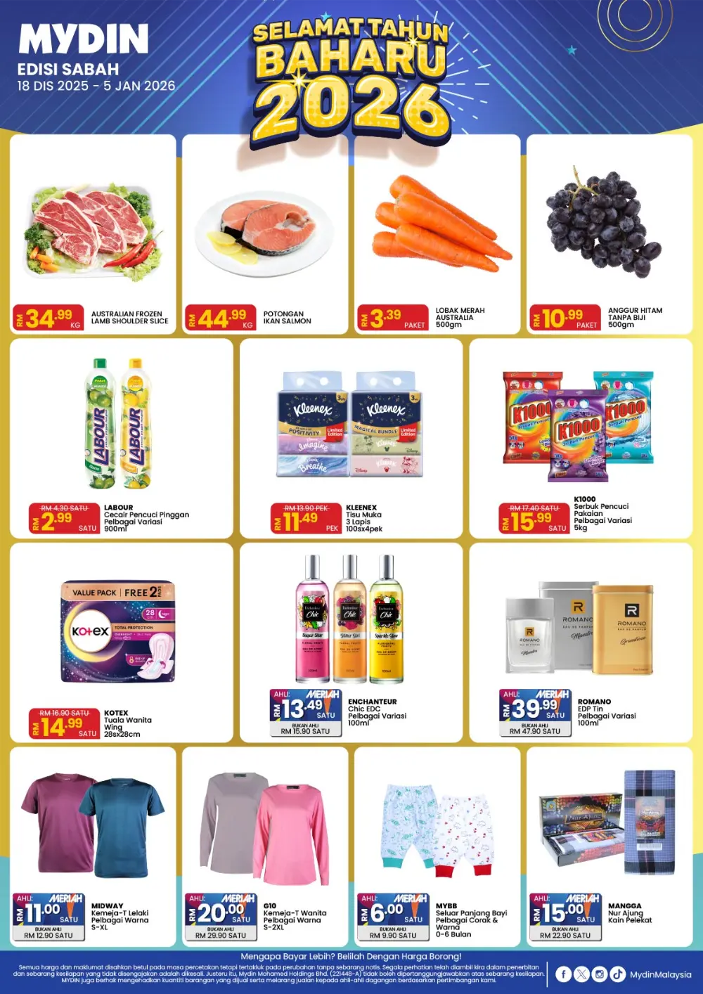 Selamat Tahun Baharu 2026: Member Specials Edisi Sabah at MYDIN!