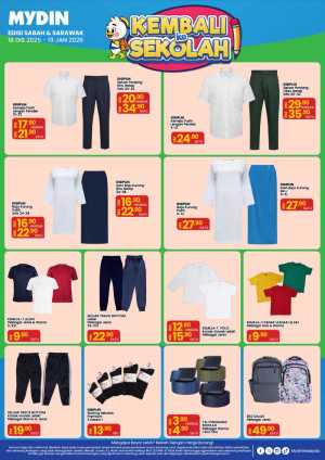 Sedia untuk Sesi Persekolahan Baharu: Member Specials di MYDIN! In Mydin Sabah,Sarawak