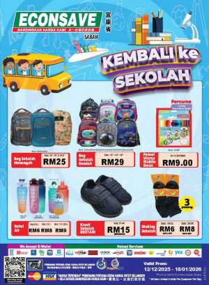 Unbeatable Back-to-School Deals: Quality Gear at Budget Prices! In Econsave Sabah