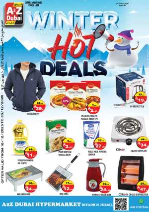 Winter Hot Deals In A2Z Dubai Hypermarket Riyadh,Jubail